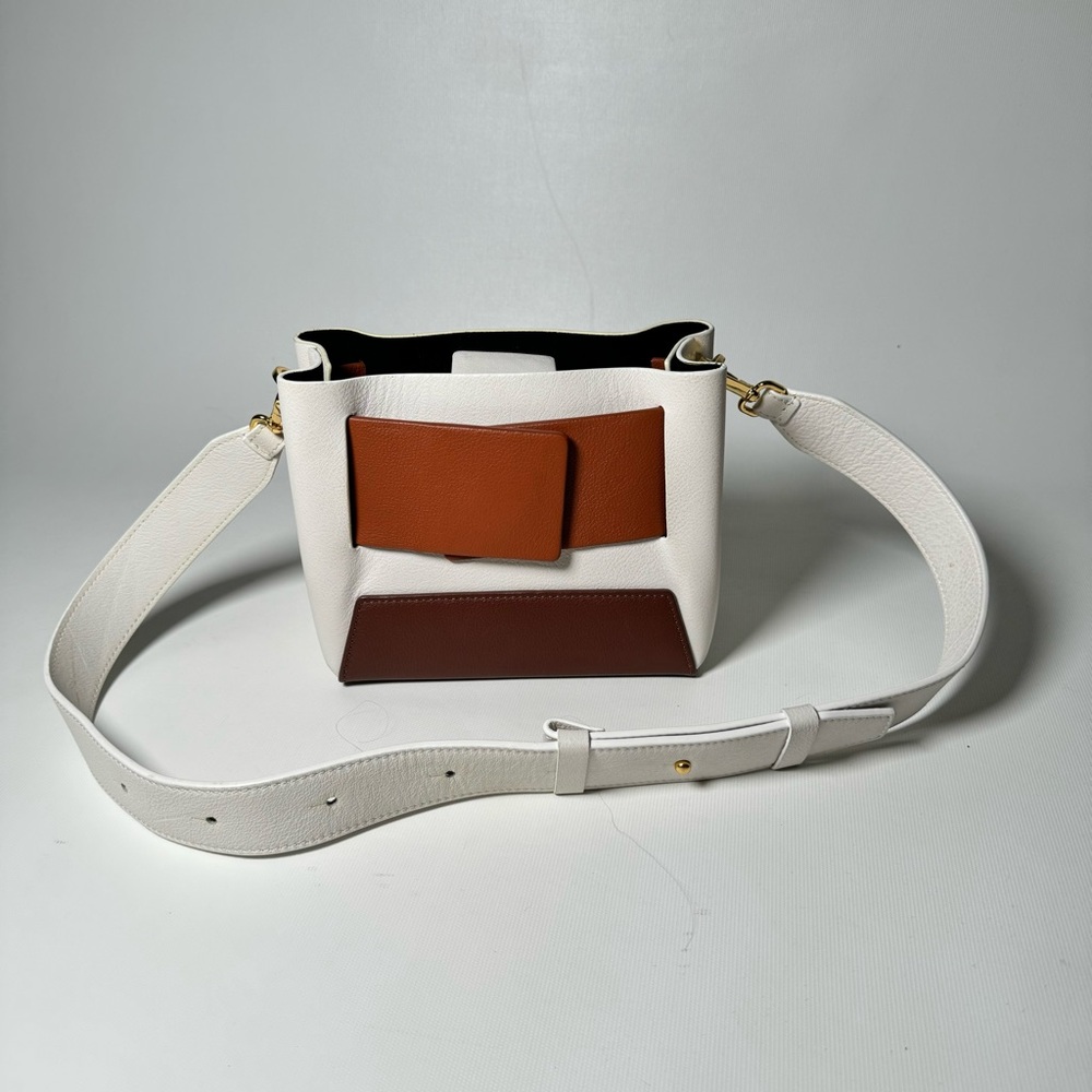 Yuzefi Biggy Colorblock Leather Shoulder Bag